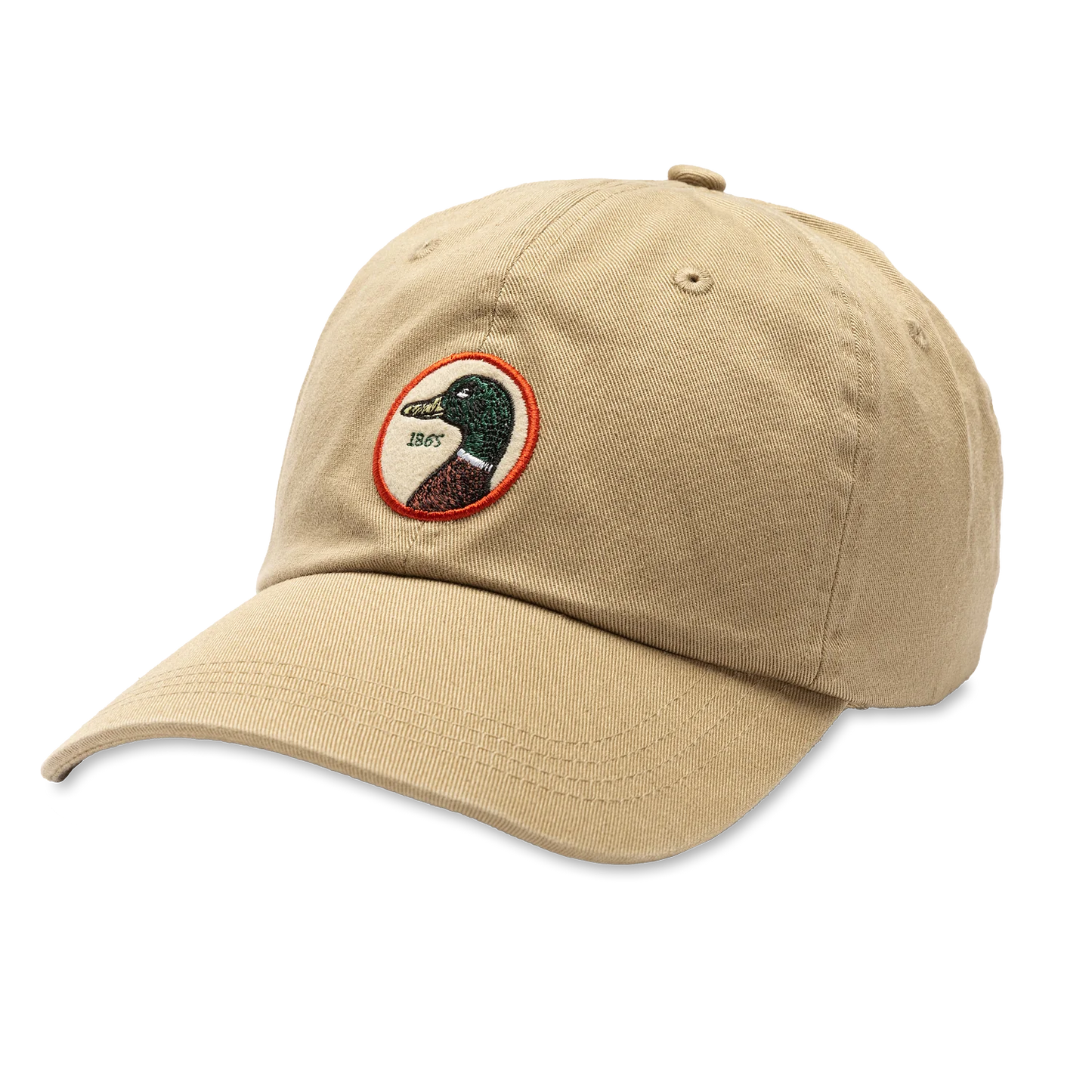 Duck Head Circle Patch Twill Hat Khaki