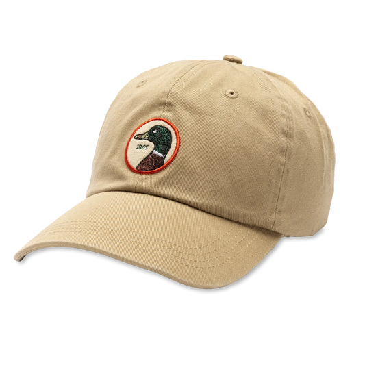 Duck Head Circle Patch Twill Hat Khaki