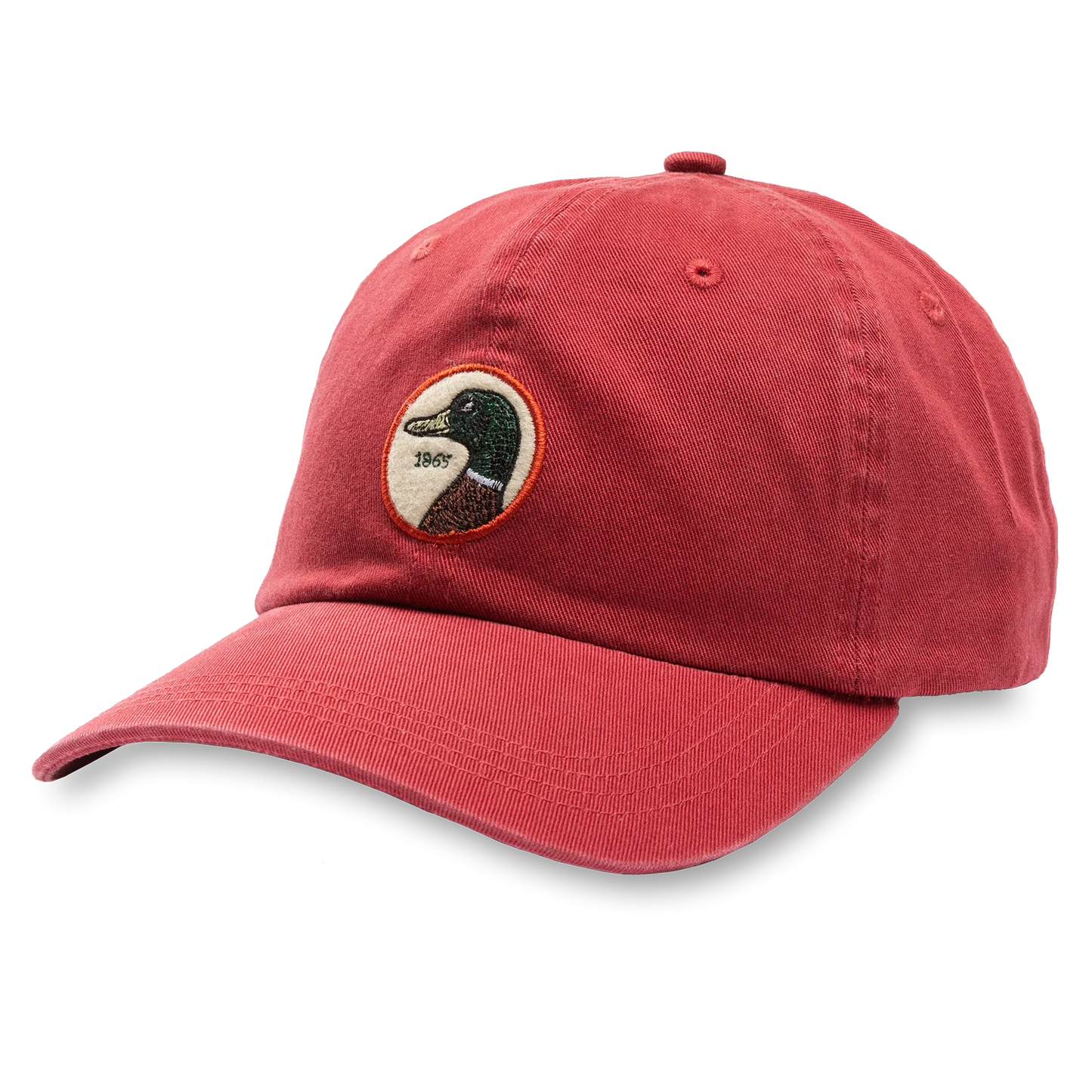 Duck Head Circle Patch Twill Hat Brick Red