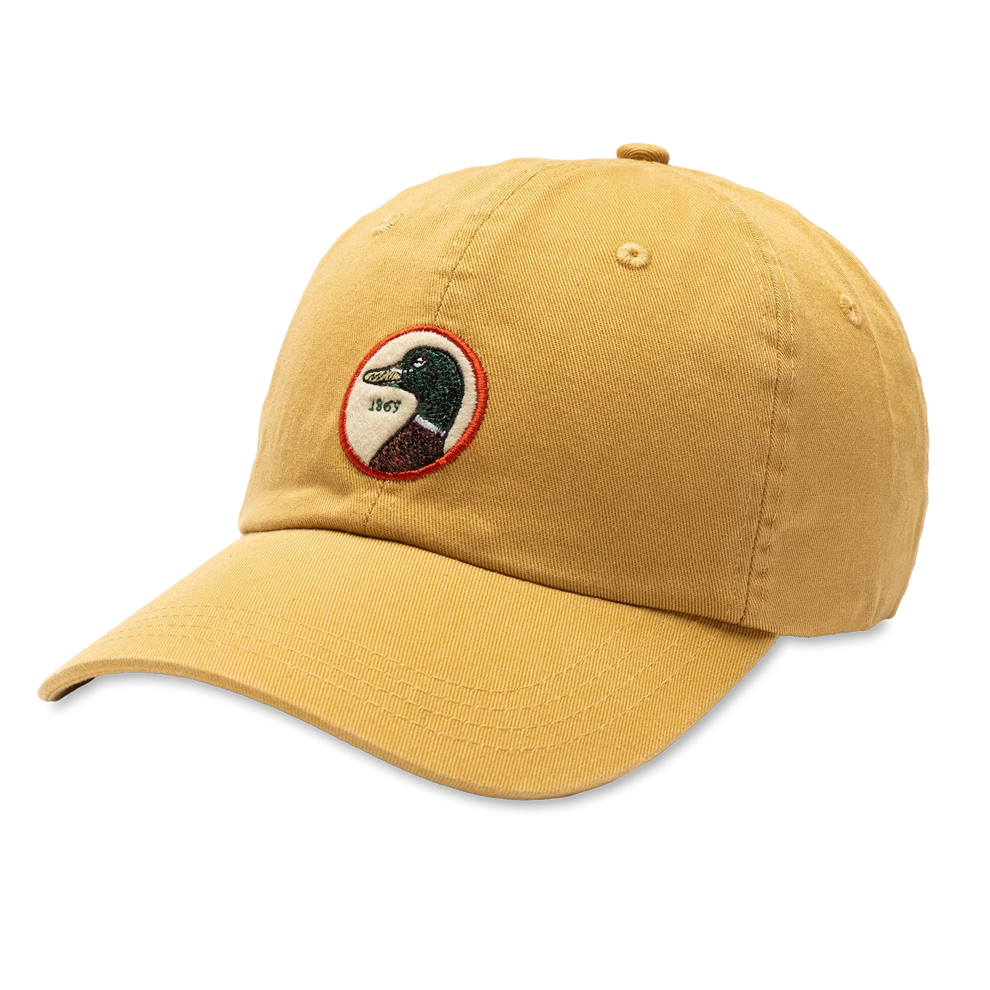 Duck Head Circle Patch Twill Hat Gold