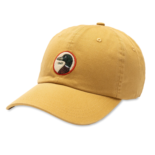 Duck Head Circle Patch Twill Hat Gold