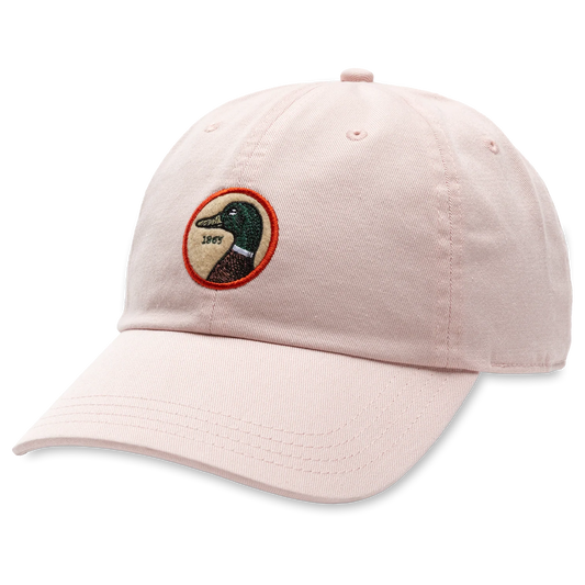 Duck Head Circle Patch Twill Hat Washed Pink