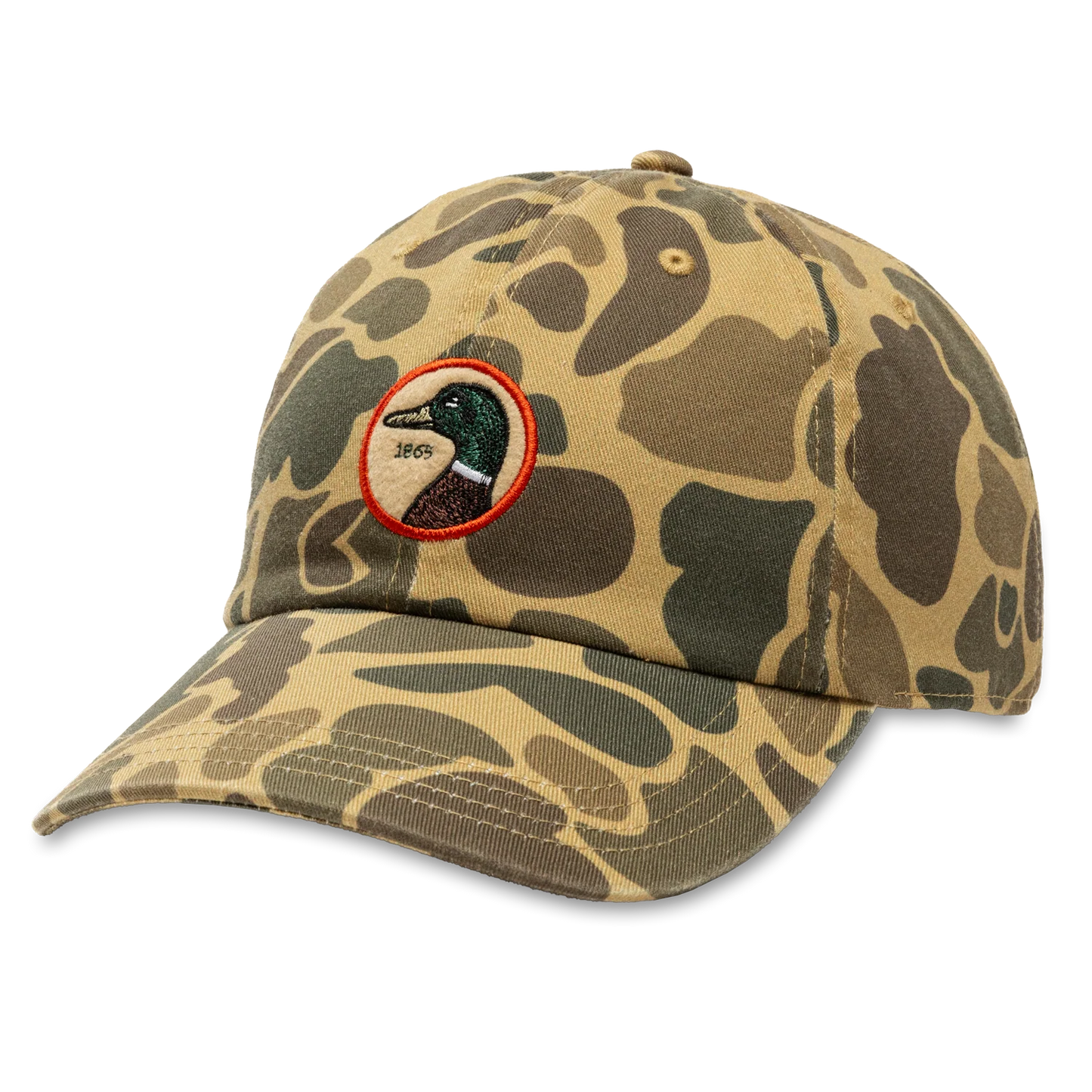Duck Head Circle Patch Twill Hat Camo