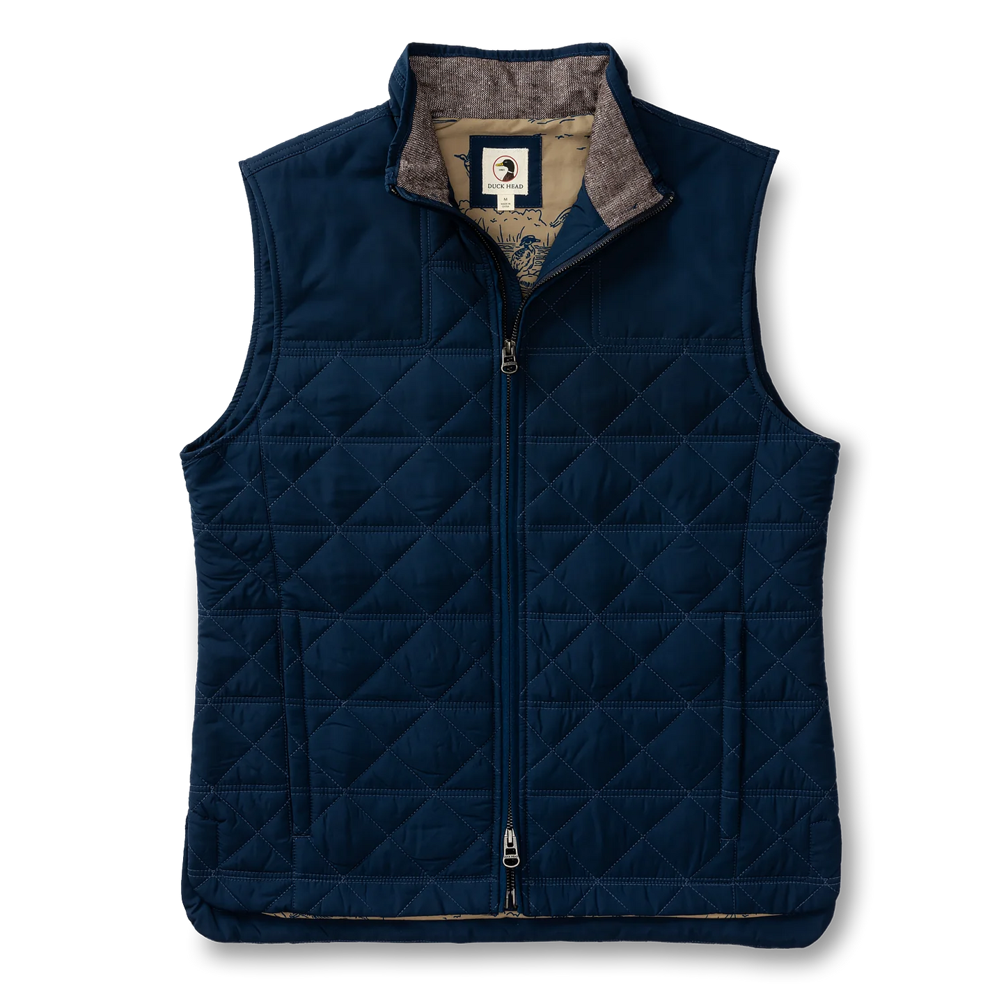 Duck Head Fremont Performance Quilted Vest Royal Navy