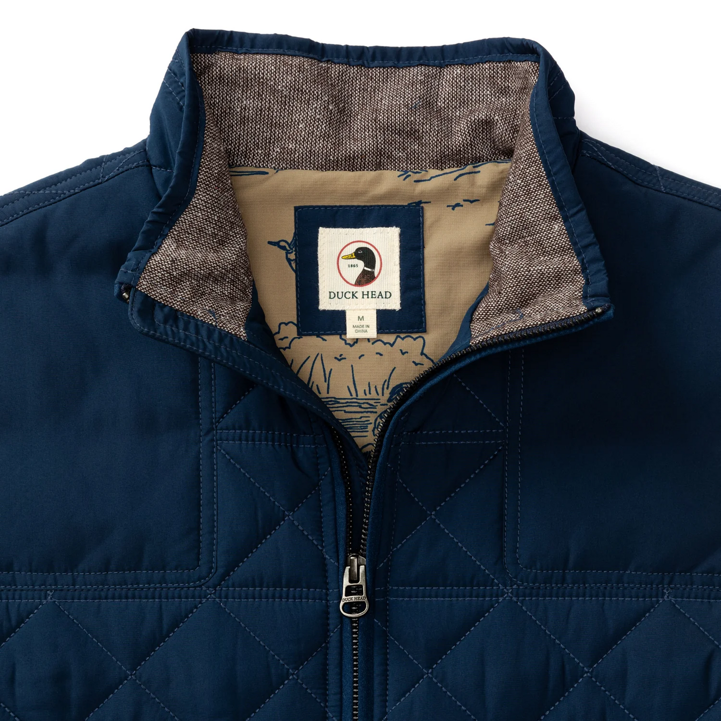 Duck Head Fremont Performance Quilted Vest Royal Navy