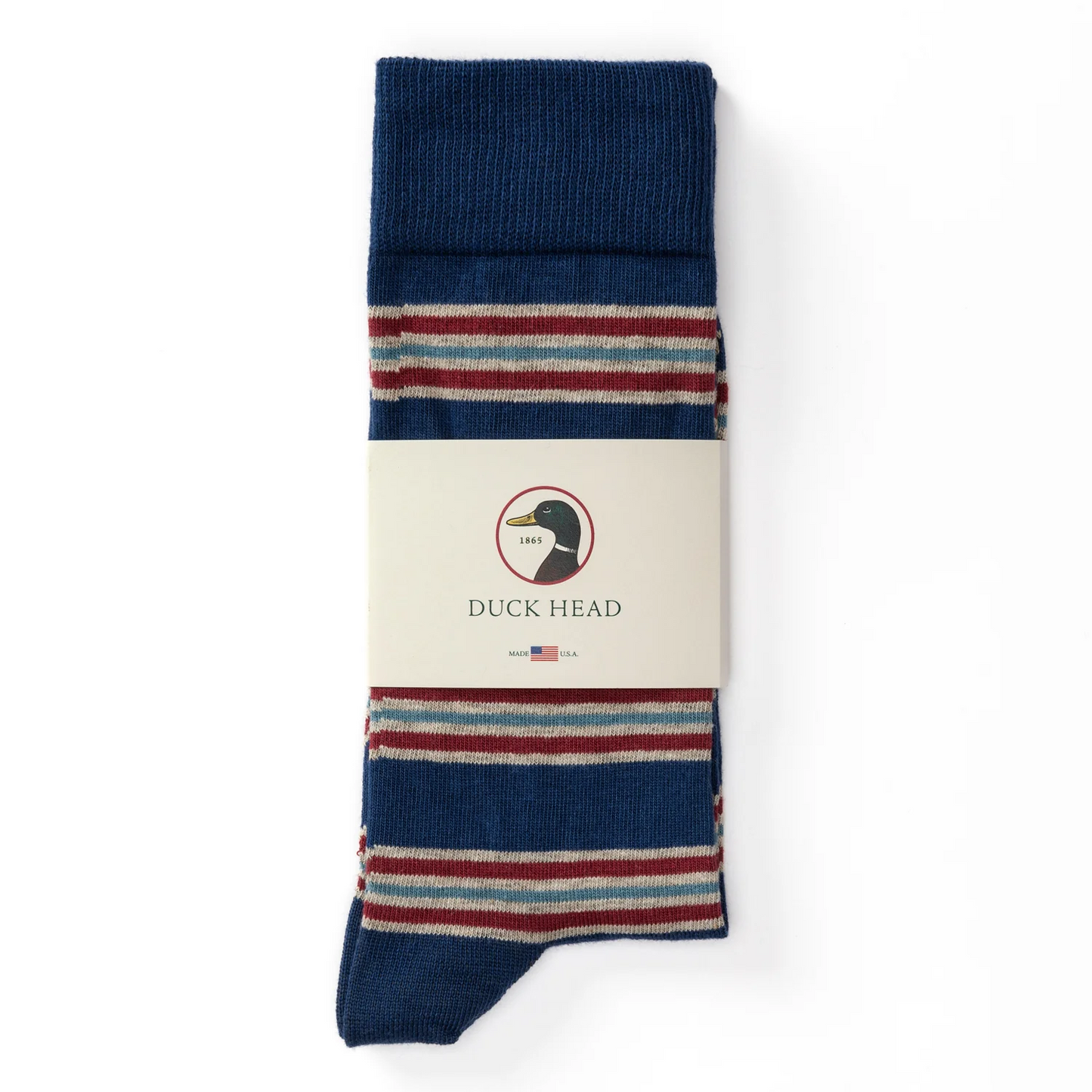 Duck Head Multi Stripe Sock Legion Blue