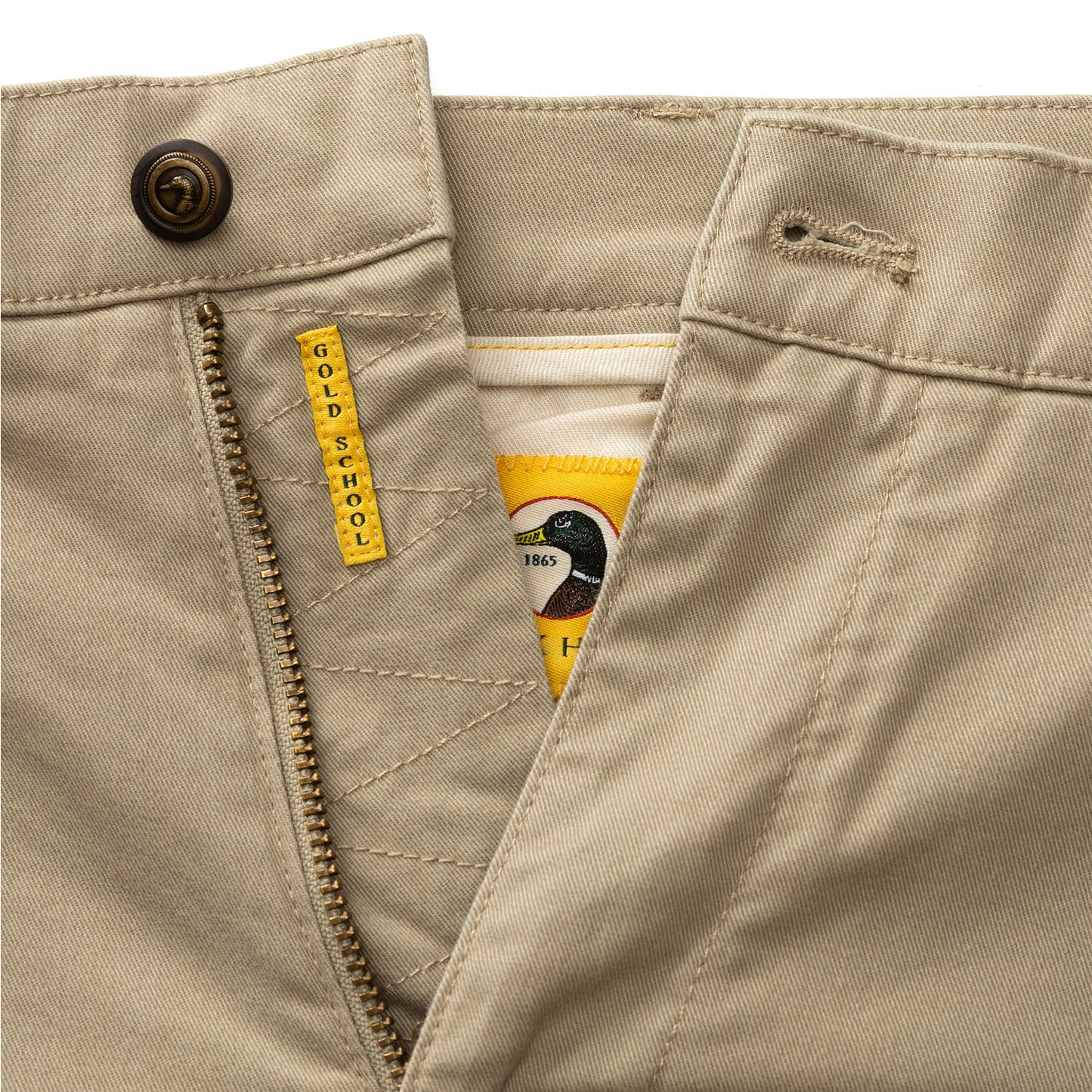 Duck Head Classic Fit Gold School Chino Khaki