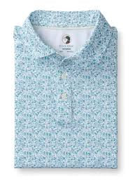Duck Head Long Drive Performance Polo Pastel Pink