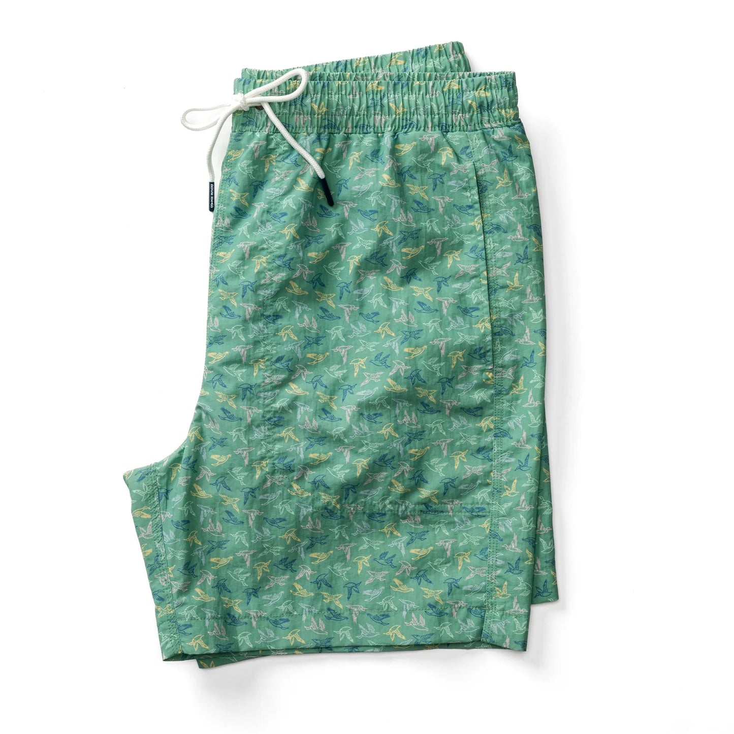 DUCK HEAD 6IN PRINT SAILPORT SWIM SHORT ASPEN GREEN