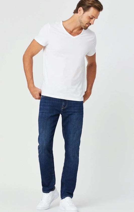 Mavi Matt Straight Leg Relaxed Fit Feather Blue Jeans
