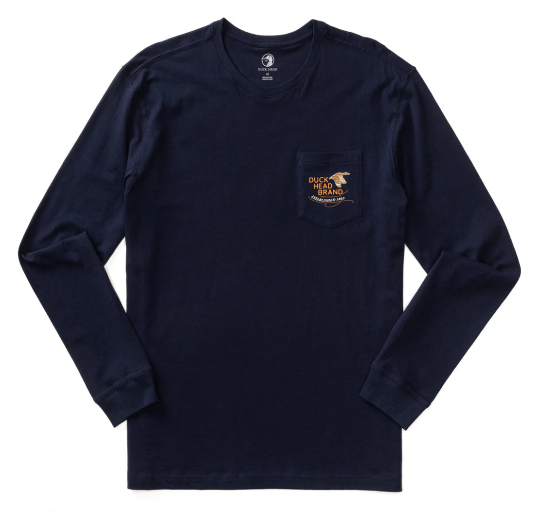 Duck Head Original Canvas Long Sleeve Maritime Blue