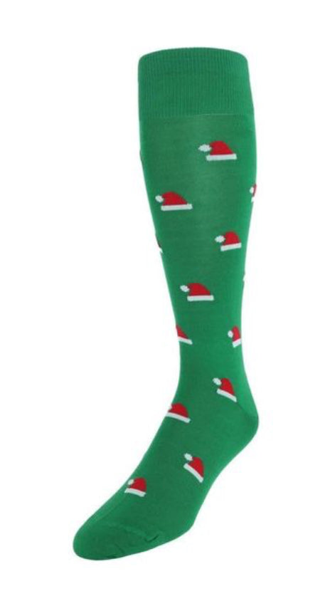 Fly Guys Menswear Green Santa Socks