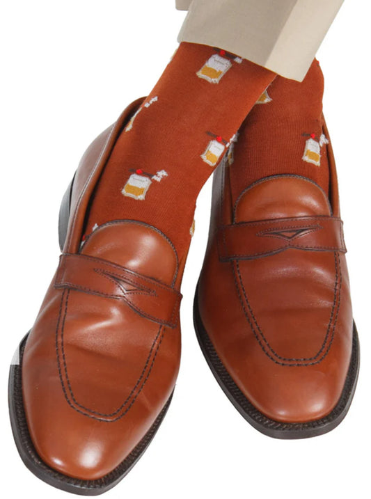 Fly Guys Menswear Whiskey Bourbon Socks