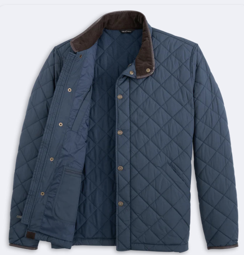 Genteal Navy Northpoint Quilted Coat