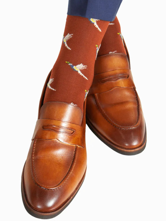 Fly Guys Menswear Pheasant Socks