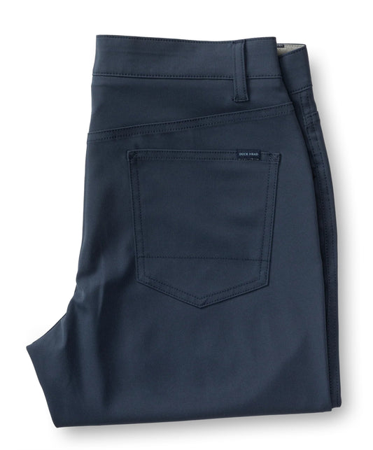 Duckhead Long Drive Performance Five-Pocket Navy