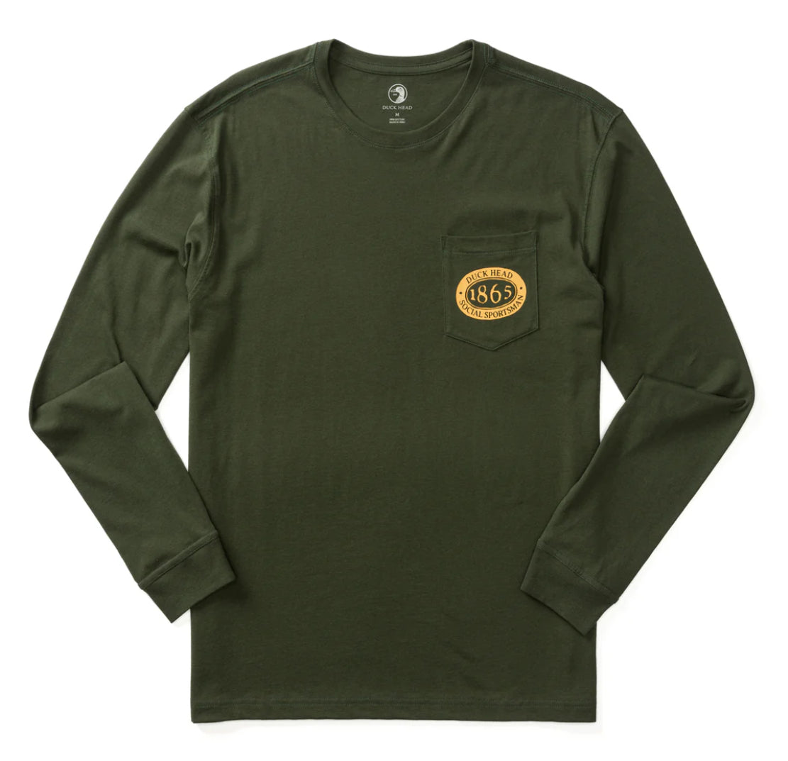 Duck Head Fisherman’s Folklore Long Sleeve Deep Olive