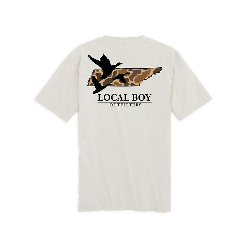 Local Boy Oxford Gray Camo TN Tee