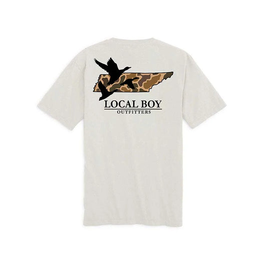 Local Boy Oxford Gray Camo TN Tee