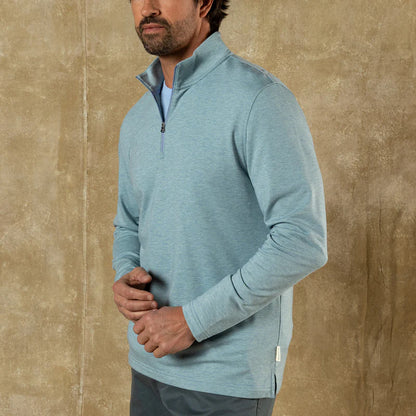 DUCK HEAD SUMMERFORD STRIPE PERFORMANCE 1/4 ZIP PULLOVER