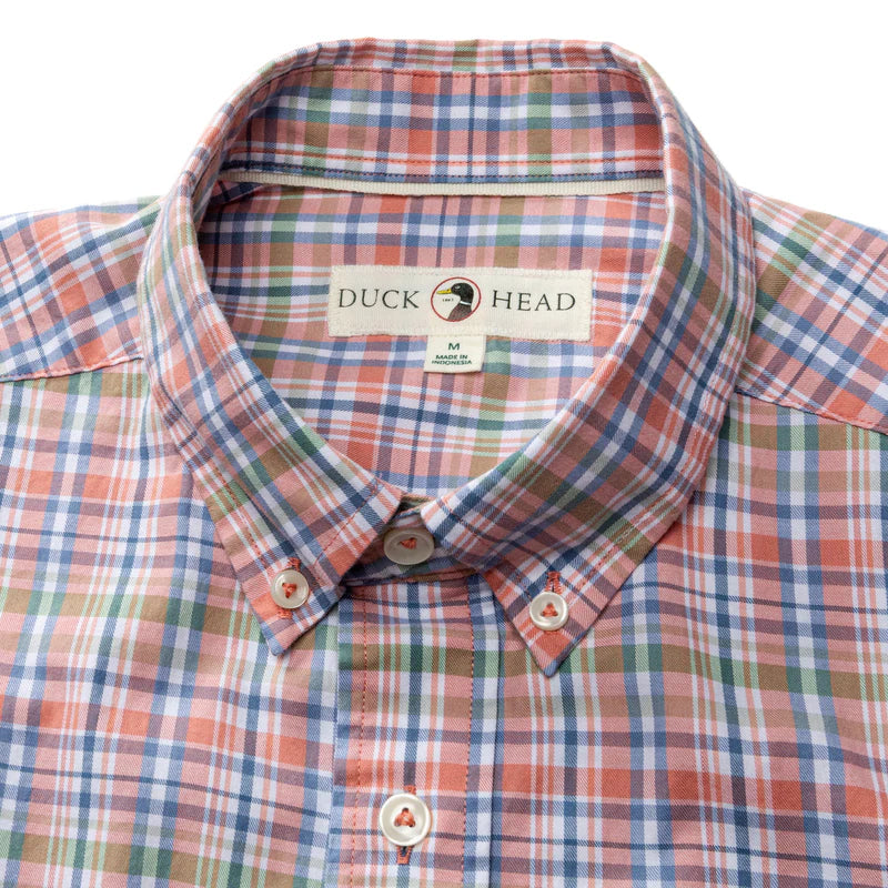 DUCK HEAD COTTON TWILL SPORT SHIRT - PRATT PLAID