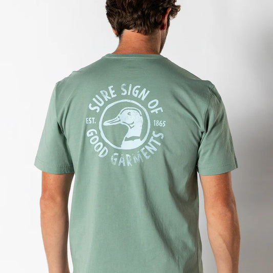 Duck Head Sure Sign T-shirt Shadow Green