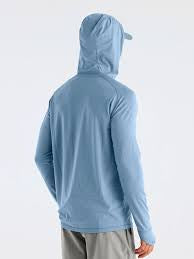 Free Fly Bamboo Lightweight Hoodie Blue Fog