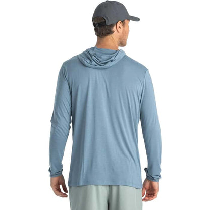 Free Fly Bamboo Lightweight Hoodie Blue Fog