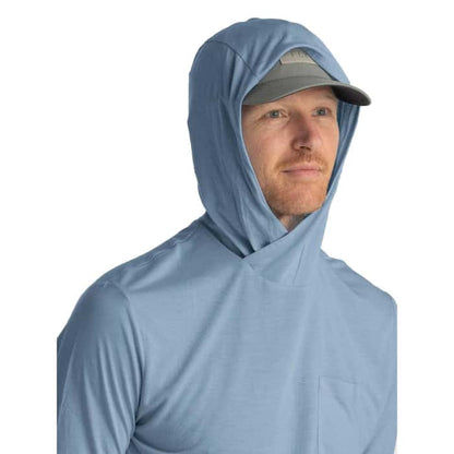 Free Fly Bamboo Lightweight Hoodie Blue Fog