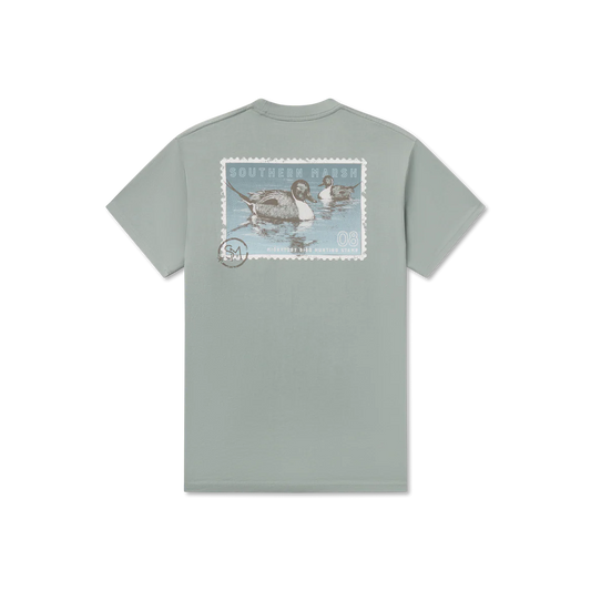 Southern Marsh Duckstamp Pintail Tee Burnt Sage