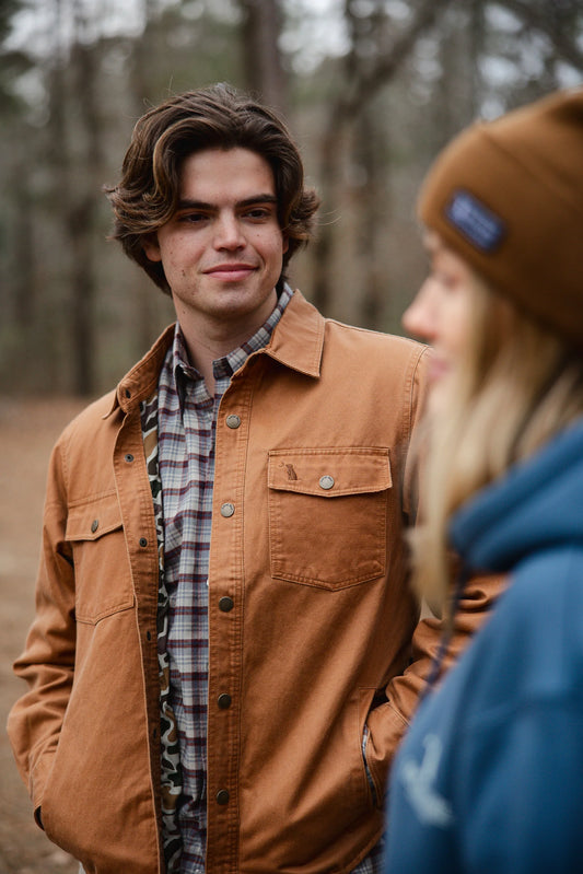 Local Boy Sportsman’s Shacket Rustic Oak
