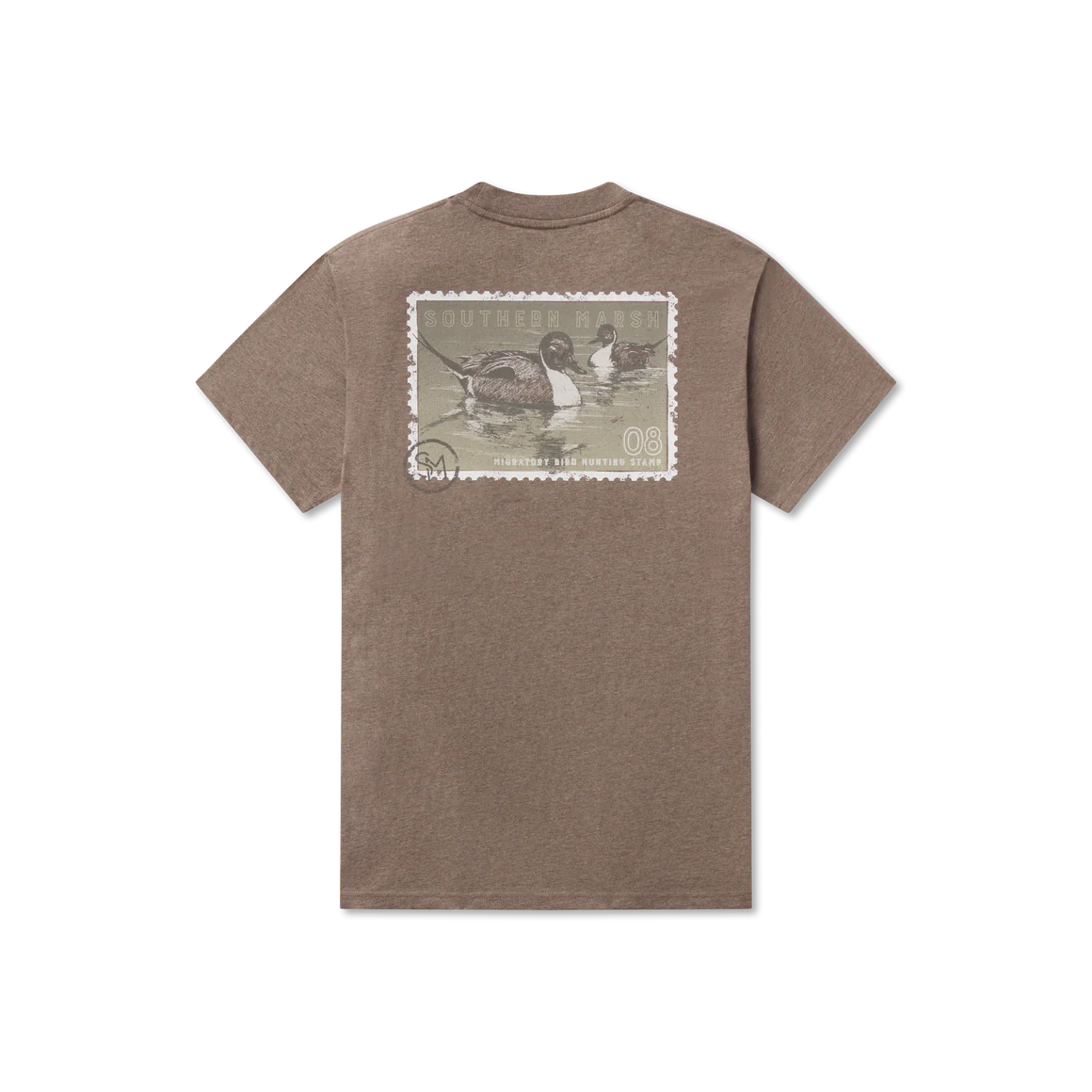 Southern Marsh Duckstamp Pintail Tee Washed Dark Shale