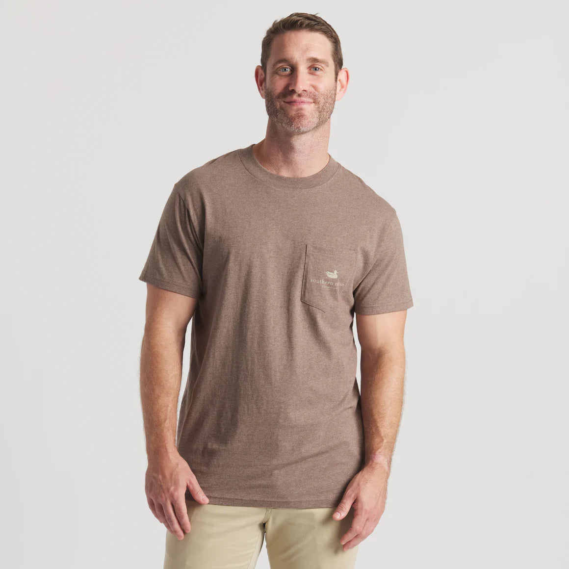 Southern Marsh Duckstamp Pintail Tee Washed Dark Shale