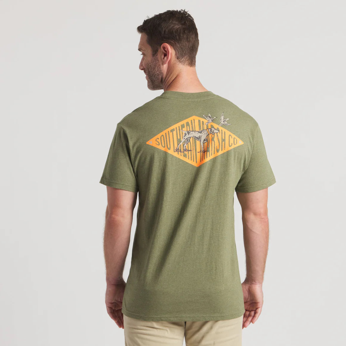 Southern Marsh Classic Pointer Tee Washed Dark Green