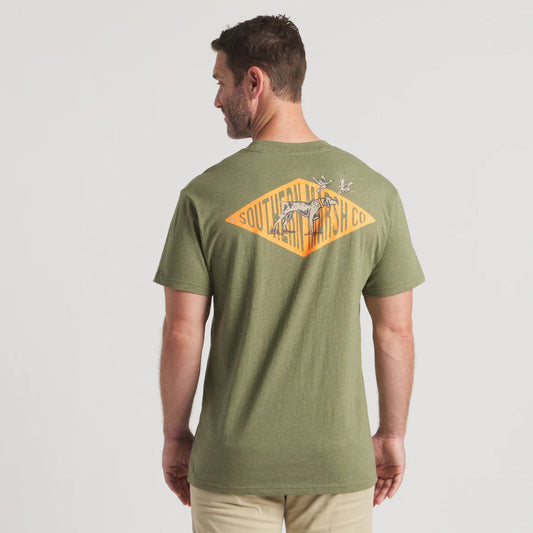 Southern Marsh Classic Pointer Tee Washed Dark Green