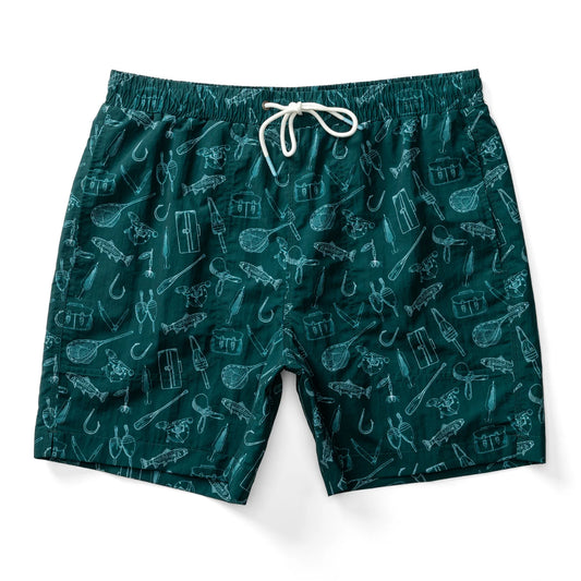 DUCK HEAD 6IN PRINT SAILPORT SWIM SHORT