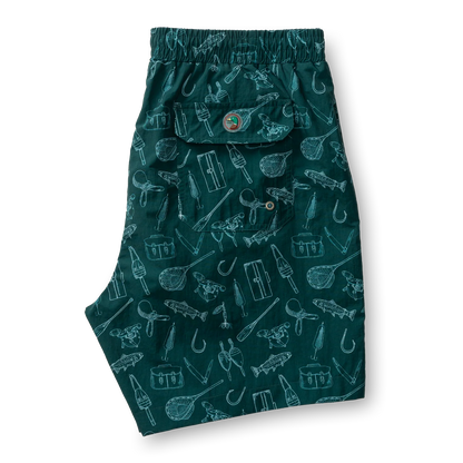 DUCK HEAD 6IN PRINT SAILPORT SWIM SHORT