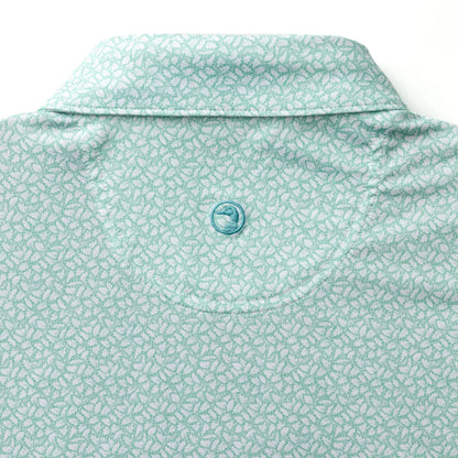 DUCK HEAD LONG DRIVE PERFORMANCE POLO - BAY FLORAL