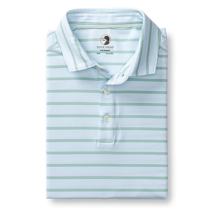 DUCK HEAD LONG DRIVE PERFORMANCE POLO - ELDRED