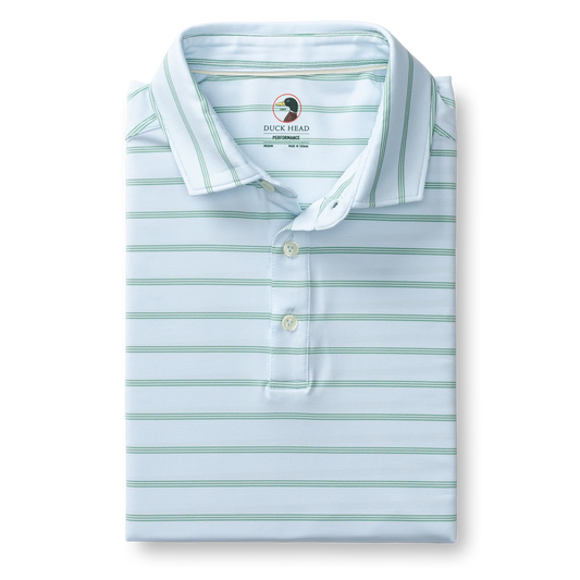 DUCK HEAD LONG DRIVE PERFORMANCE POLO - ELDRED