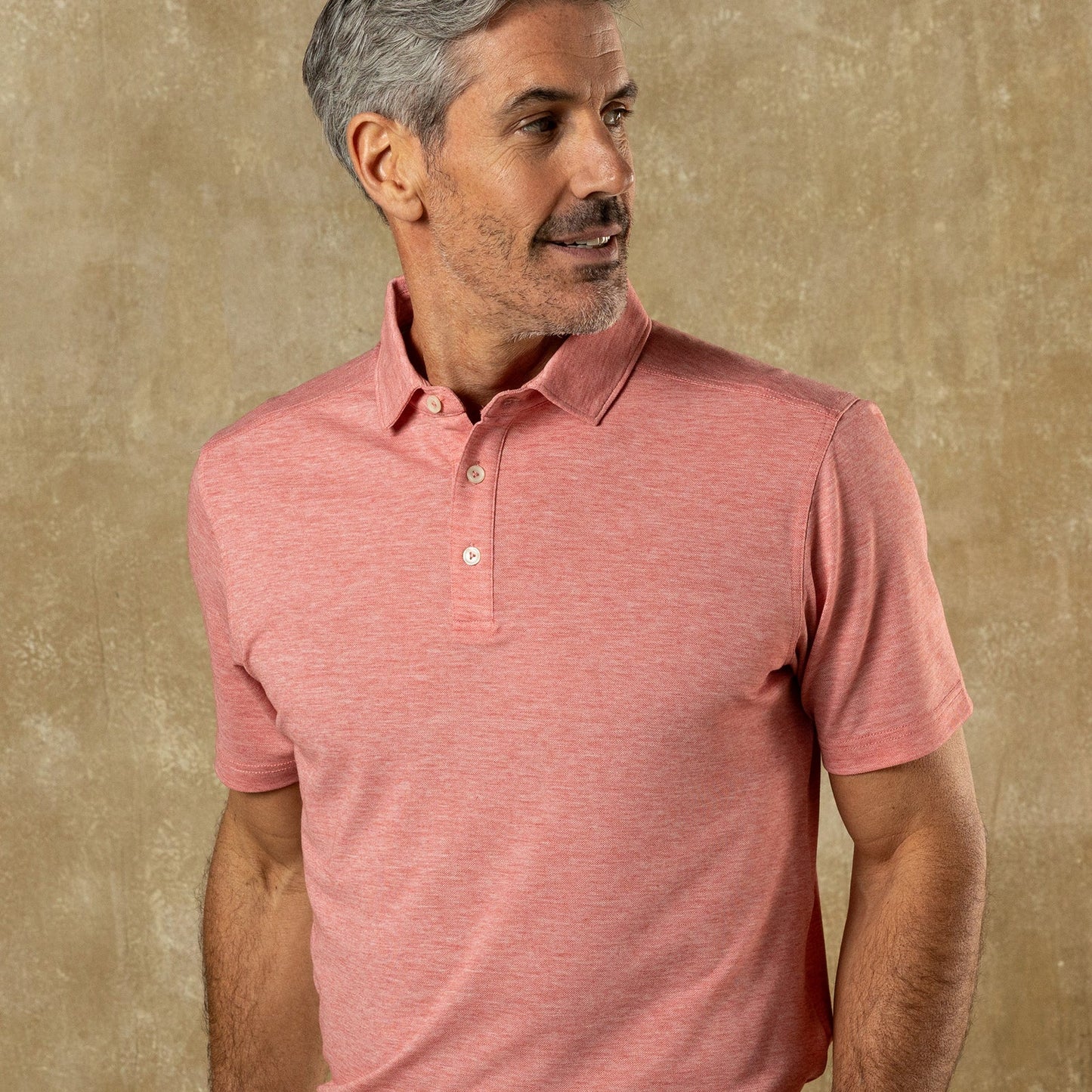 DUCK HEAD PERFORMANCE POLO CLASSIC RED HEATHER
