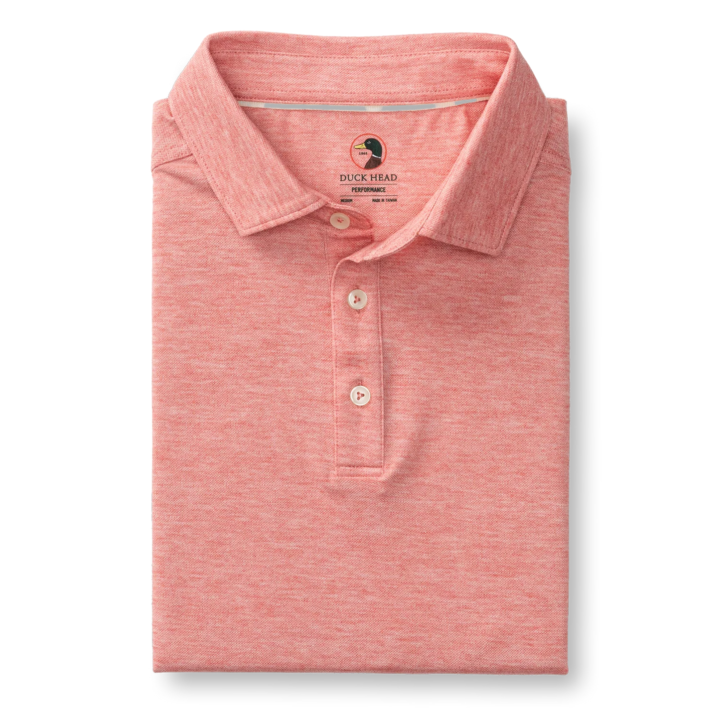 DUCK HEAD PERFORMANCE POLO CLASSIC RED HEATHER