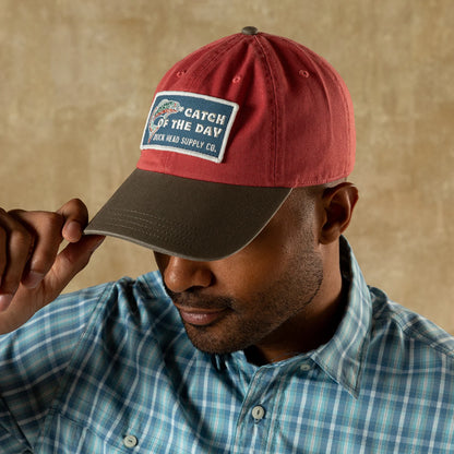 DUCK HEAD CATCH OF THE DAY PATCH HAT ROSEWOOD