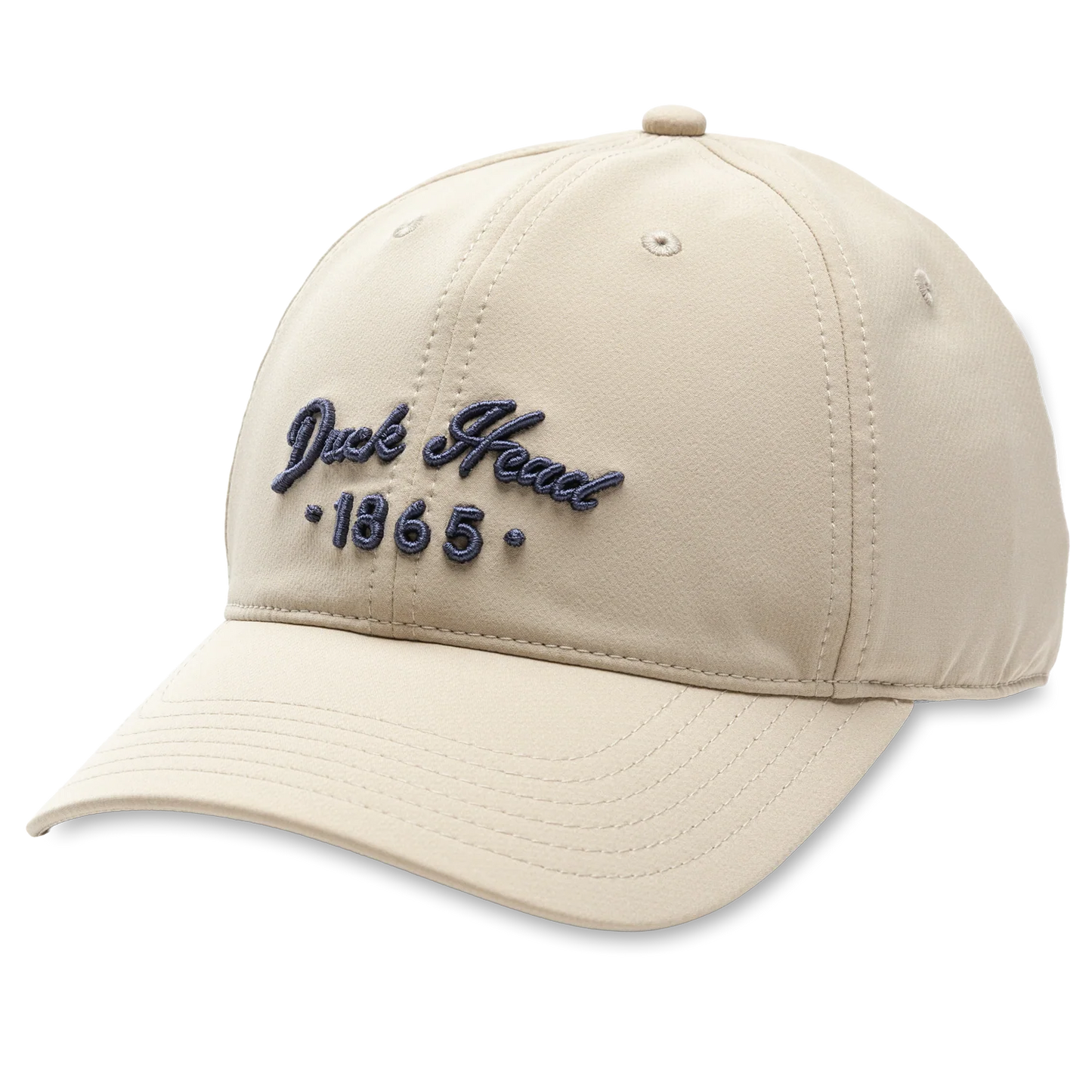 DUCK HEAD 1865 EMBROIDERY PERFORMANCE HAT KHAKI