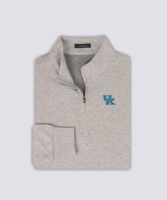 Turtleson Wallace Quarter-Zip Pullover - University of Kentucky-Heather Pearl