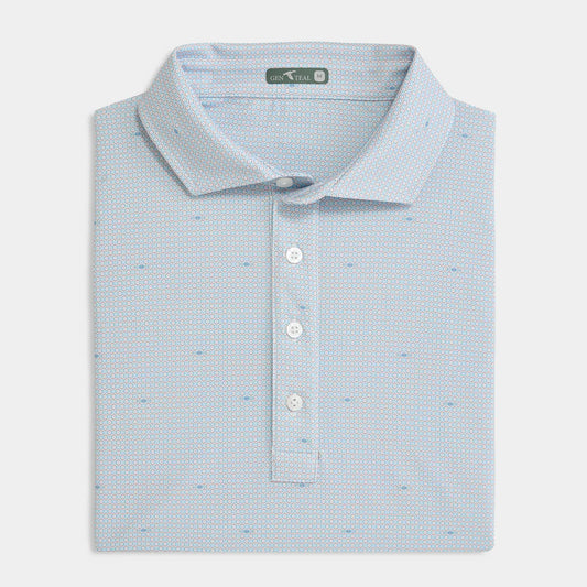 Genteal Grindline Printed Performance Polo Sunrise