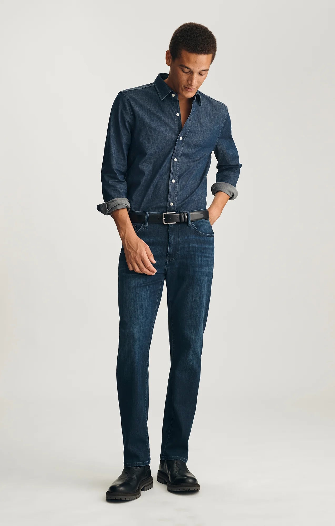 Mavi Zach Straight Leg Super Move All Blue Jeans