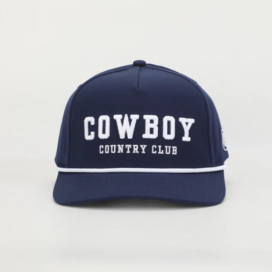 Cowboy Country Club Letterman Hat Navy