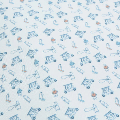 Genteal Stream to Green Printed Performance Polo