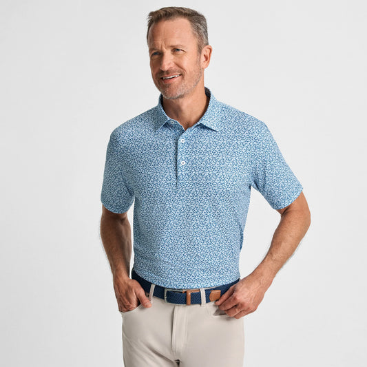 Genteal Navy Helmet Havoc Printed Performance Polo